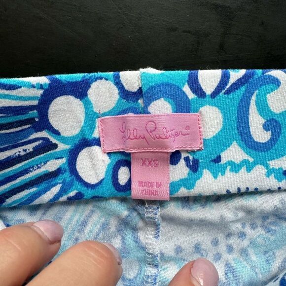 LILLY‎ PULITZER Women's XXS Georgia May Palazzo Pant Resort White Midnight Blue - Picture 9 of 14